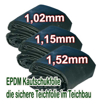 Teichfolie Kautschukfolie